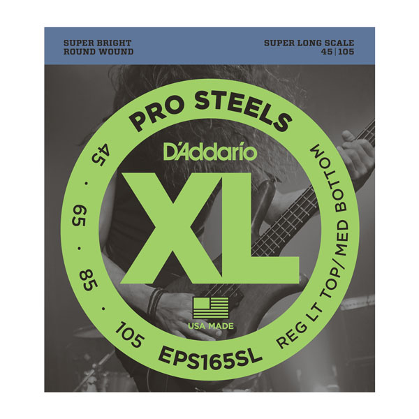 DADDARIO PROSTEELS EPS165SL Струны для бас-гитары, 45-105