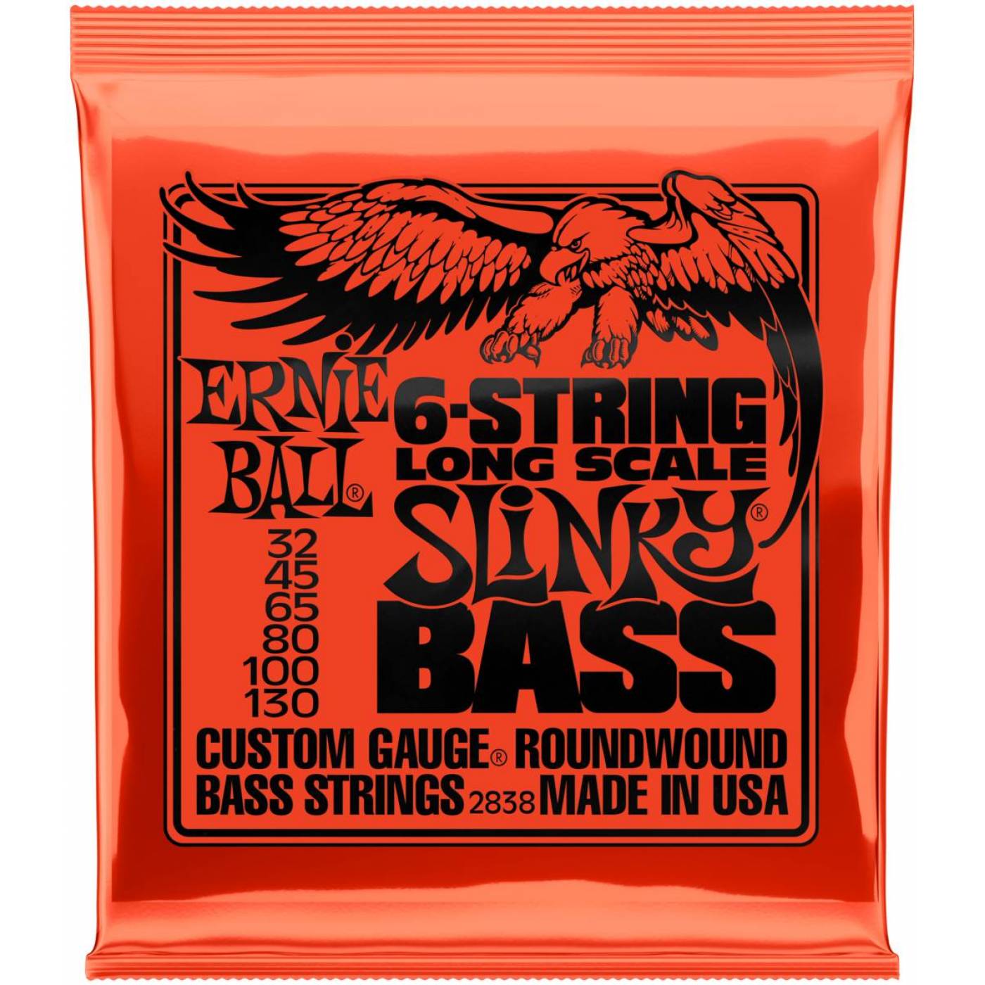 ERNIE BALL 2838 Струны для шестиструнной бас-гитары, 32-130