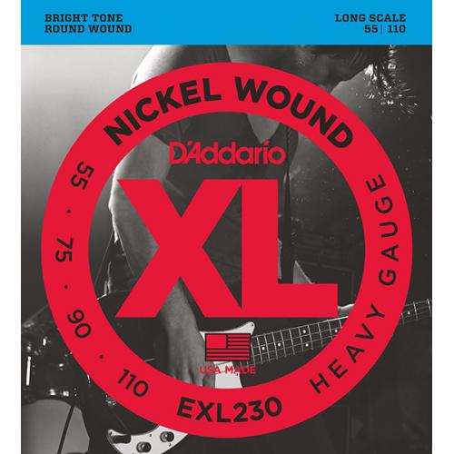 DADDARIO XL NICKEL WOUND Струны для бас-гитары, 55-110